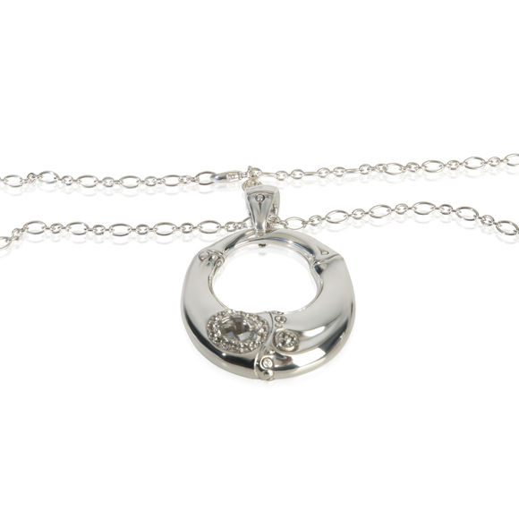 John Hardy Sterling Silver Topaz Bamboo Necklace - Picture 3 of 3